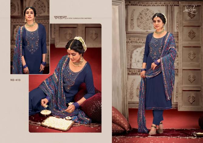 Levisha Nivisha Vol 6 Embroidery Dress Material Catalog